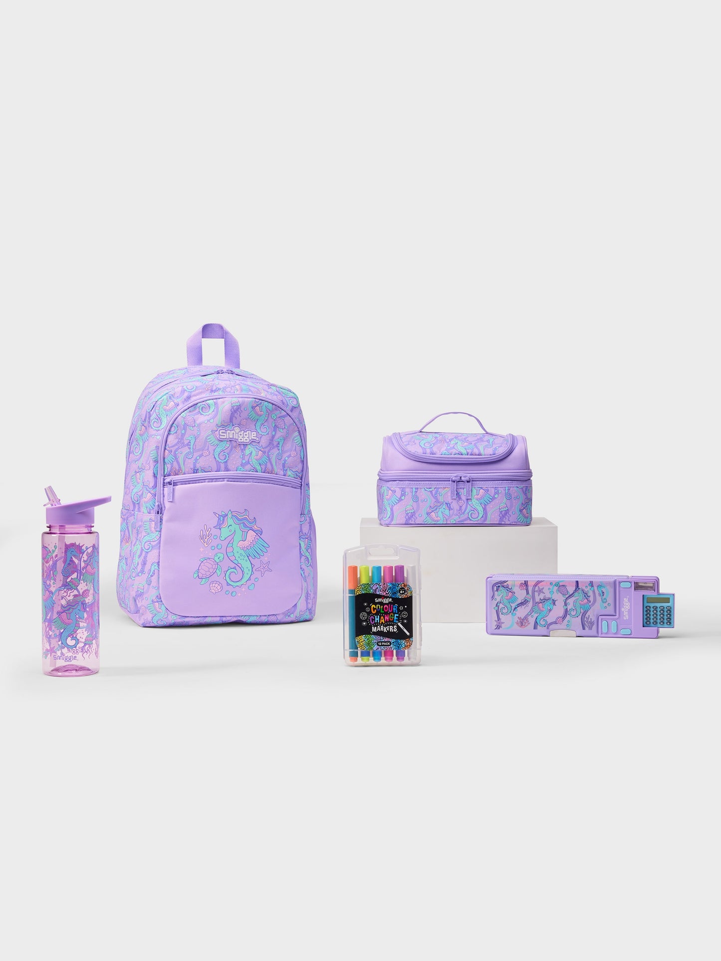 Smiggle - Elements 5li Okul Çanta Seti