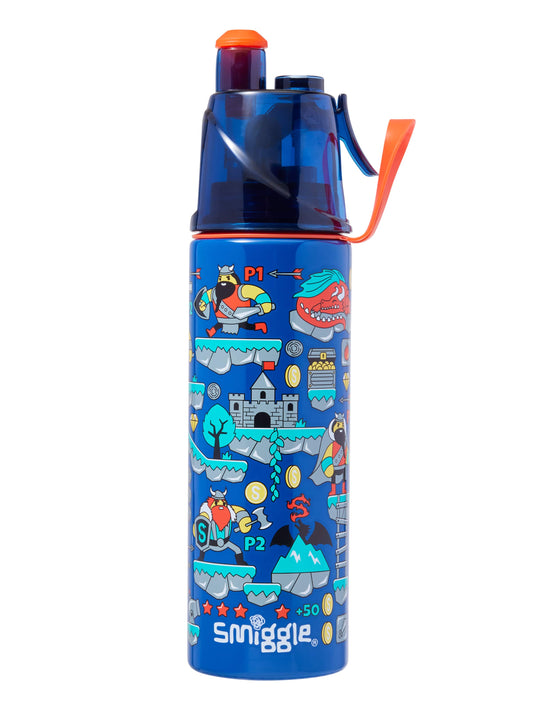 Smiggle - Livin Su Püskürtmeli Çelik 500Ml Matara