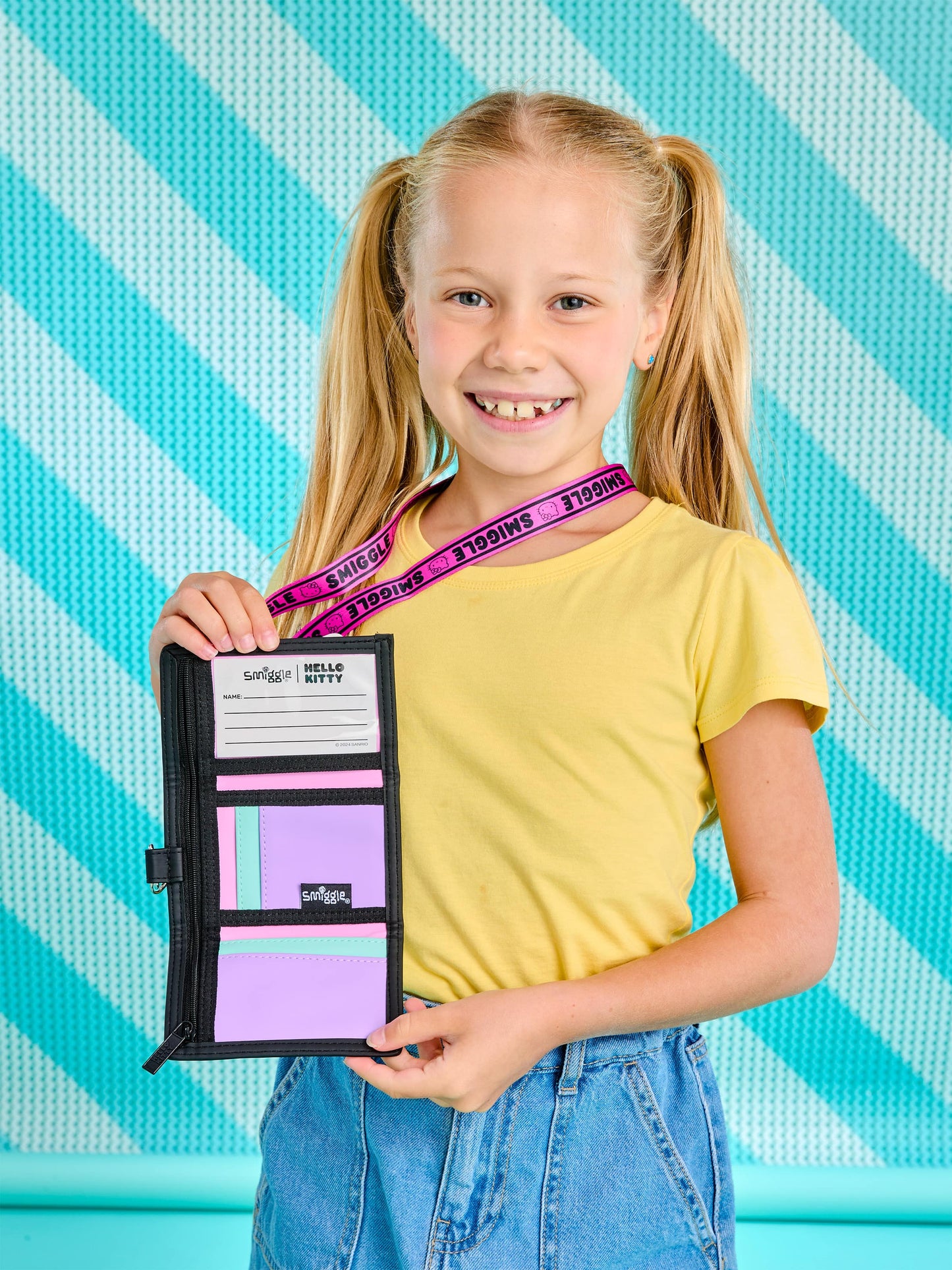 Smiggle - Hello Kitty Boyun Askılı Çocuk Cüzdanı