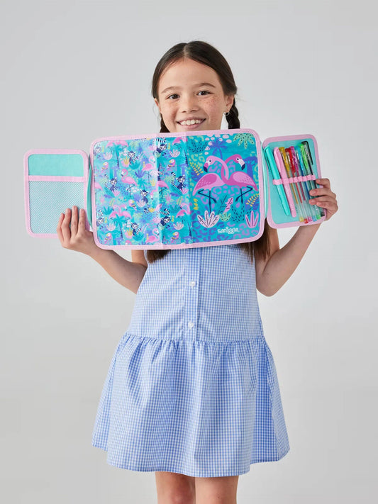 Smiggle - Wild Side Flamingo Kalem Kutusu ve Kırtasiye Seti
