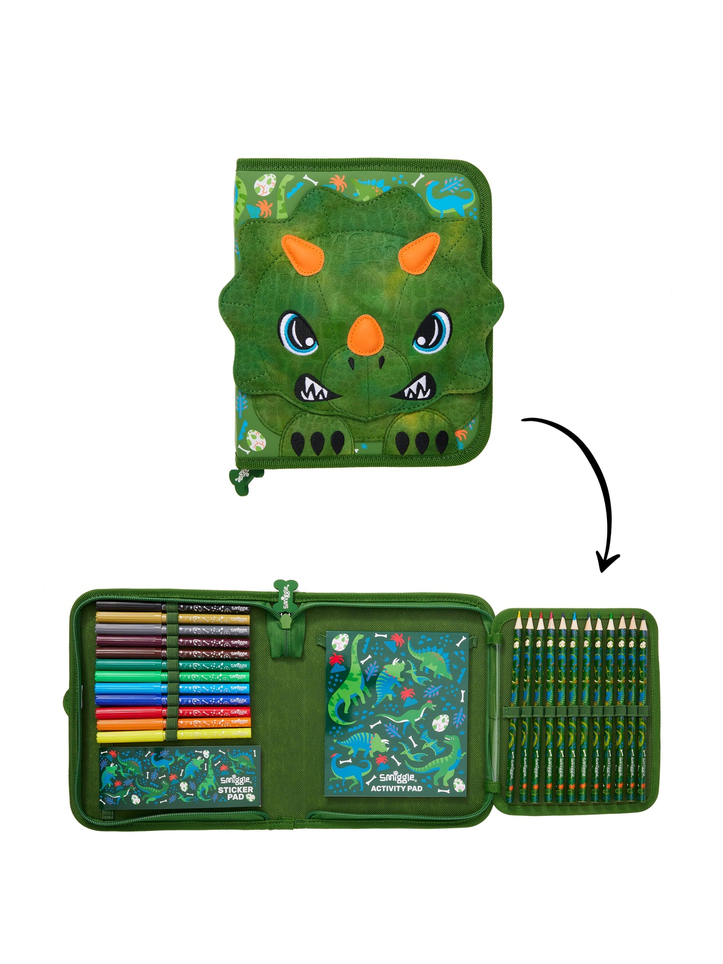 Smiggle - Fluffy Kırtasiye Seti ve Kalem Kutusu