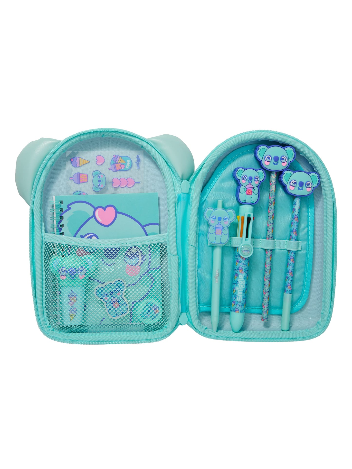 Smiggle - Pals Hardtop Stationery Set and Pencil Case