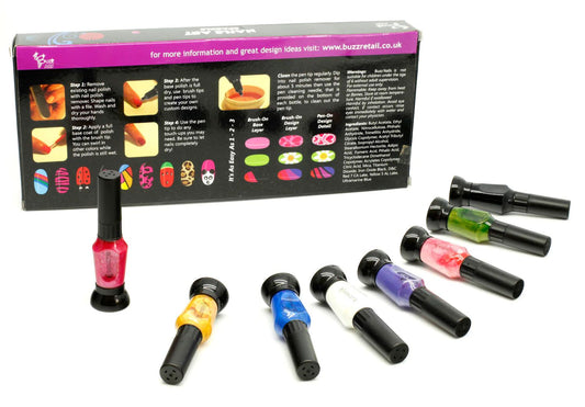 Buzz Art - Çocuklara Özel Tırnak Boyama Tasarım Seti Sparkle