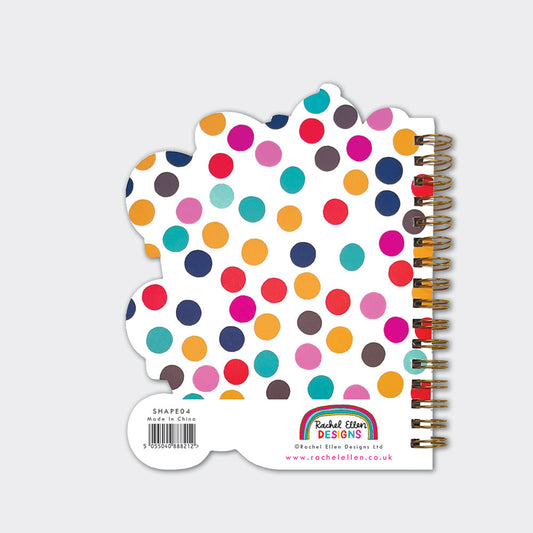 Rachel Ellen - Benekli Köpek Şekilli Tel Kapaklı Defter