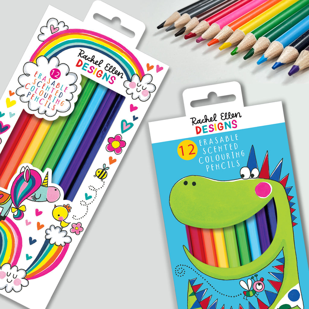 Rachel Ellen - Dinosaur Scented Crayon Set with Eraser