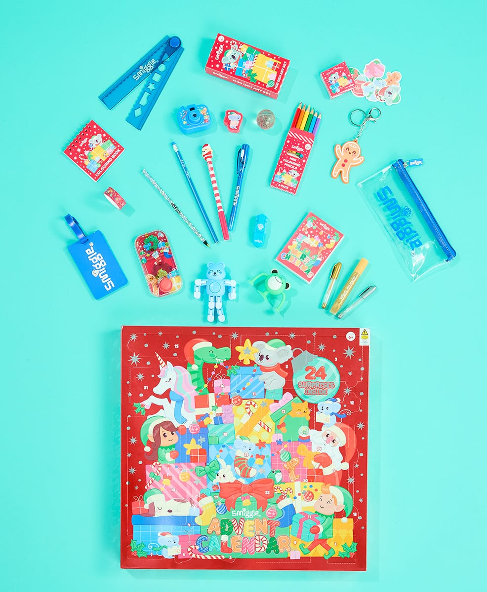 Smiggle - 2026 Noel Takvimi Kırtasiye ve Oyuncak Seti