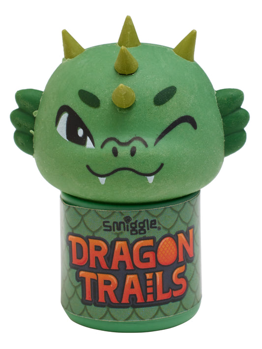 Smiggle - Dragon Trails 2'si 1 Arada Kalemtıraş ve Silgi