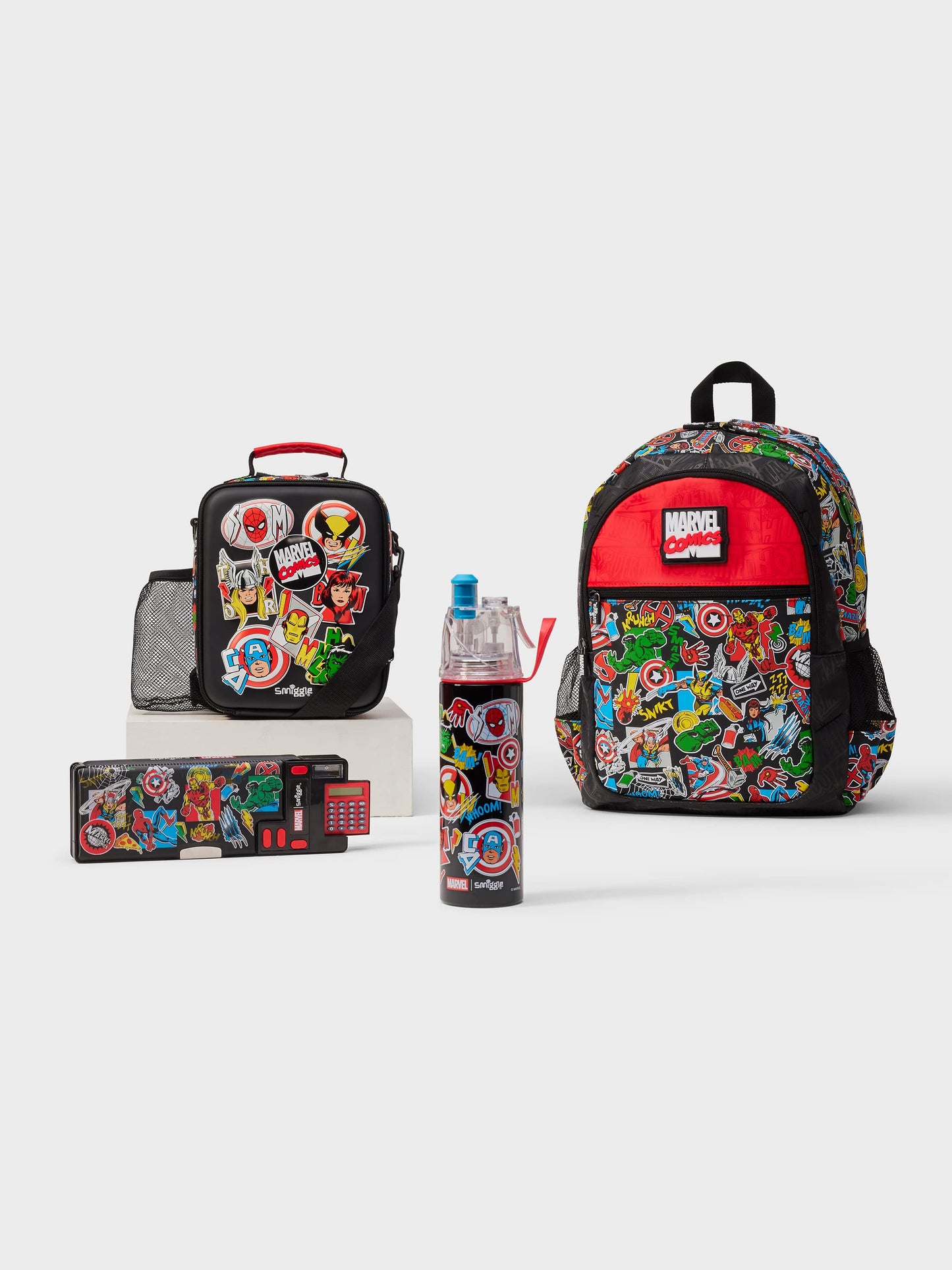 Smiggle - Marvel 4lü Okul Çanta Seti