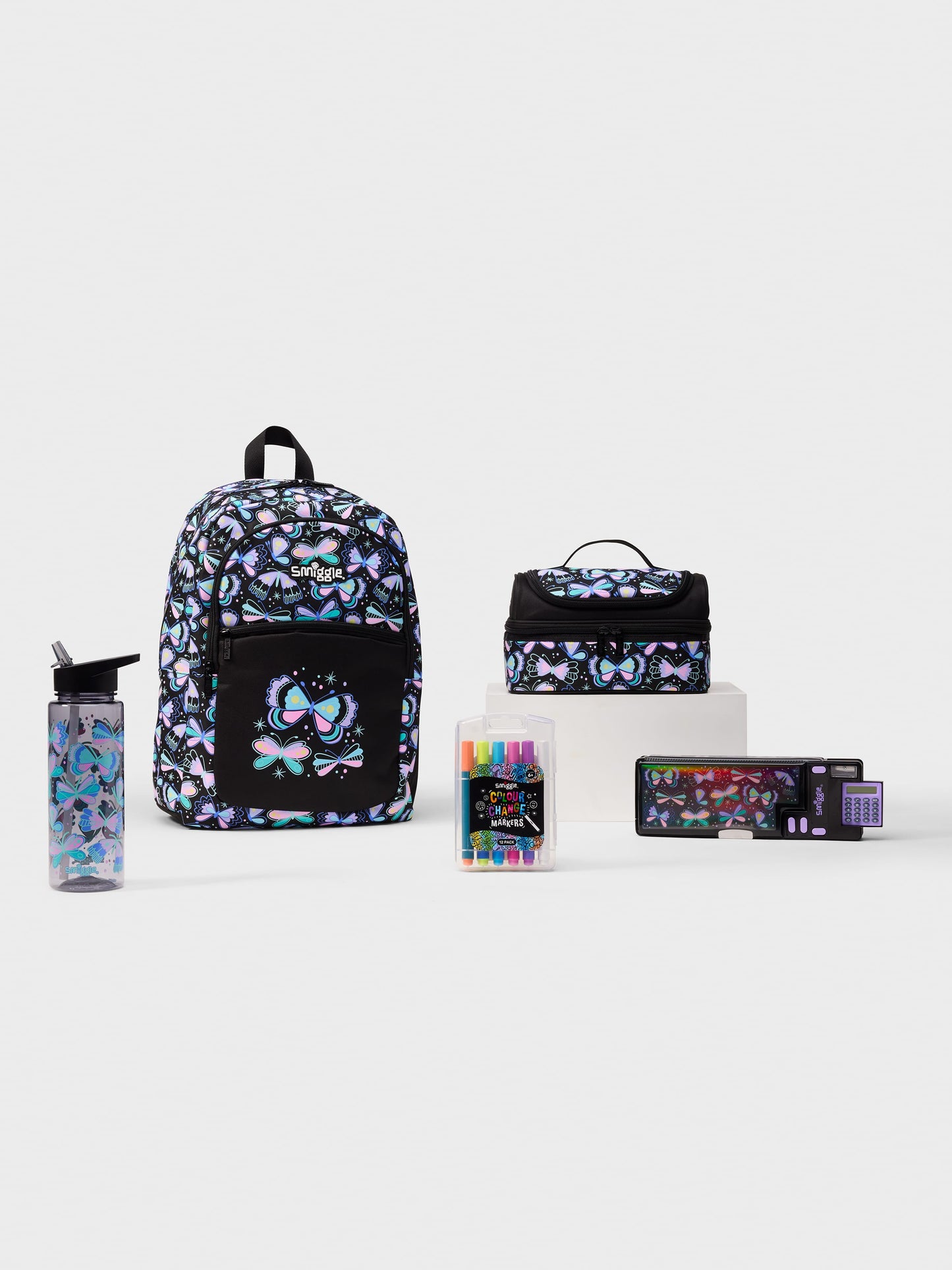 Smiggle - Elements 5li Okul Çanta Seti
