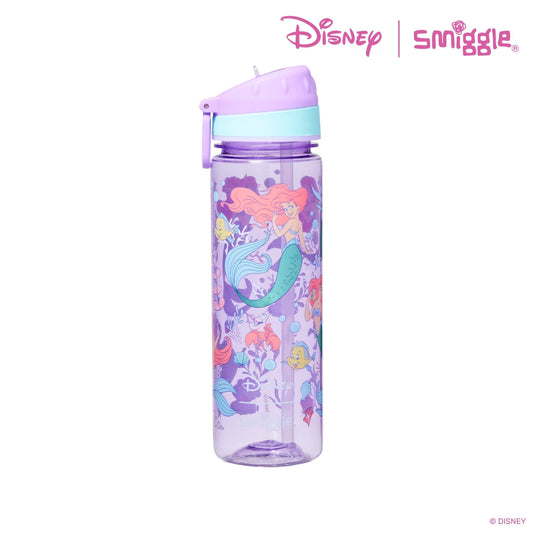 Smiggle - Disney Prenses Pipetli 650ML BPA İçermeyen Suluk