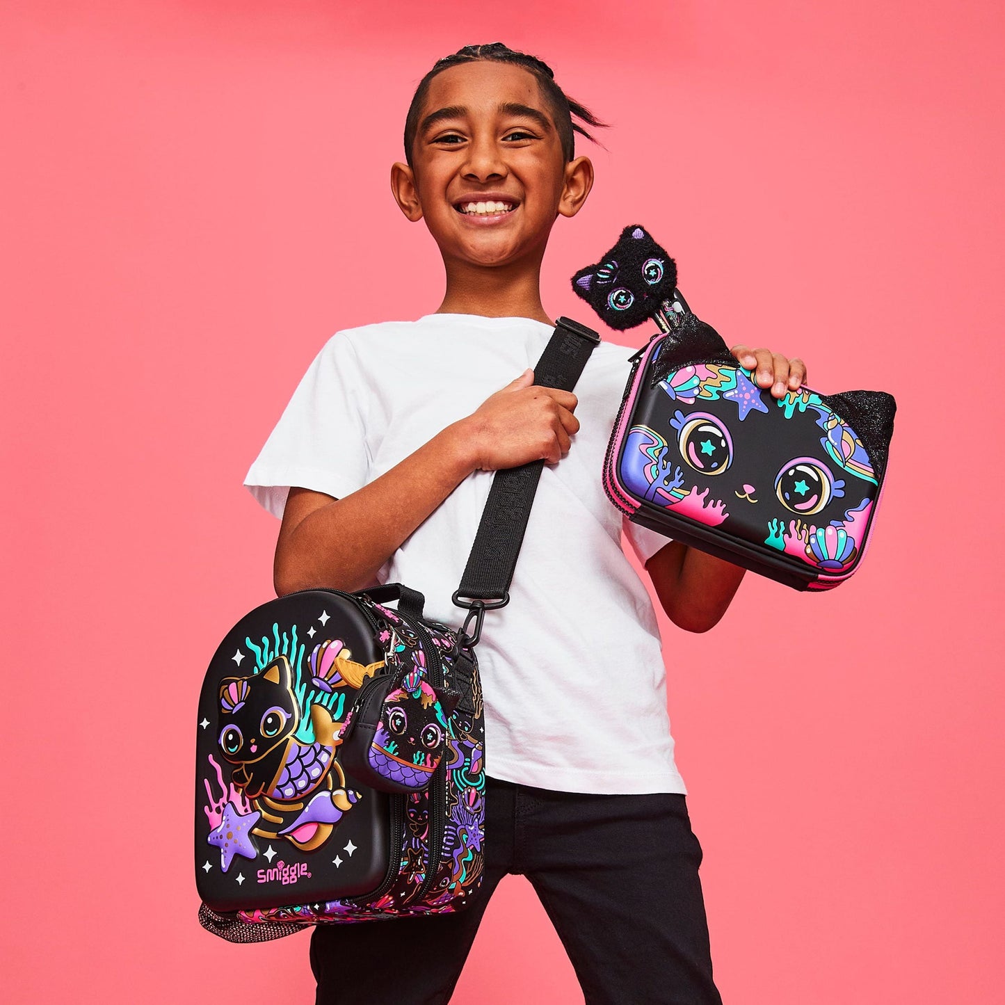 Smiggle - Hey There Askılı Hardtop Curve Beslenme Çantası