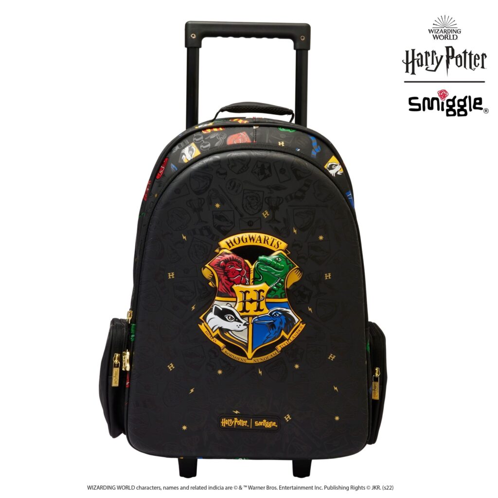 Smiggle - Harry Potter Işıklı Tekerlekli Çekçekli Çanta
