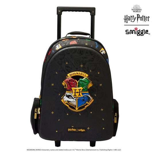 Smiggle - Harry Potter Işıklı Tekerlekli Çekçekli Çanta
