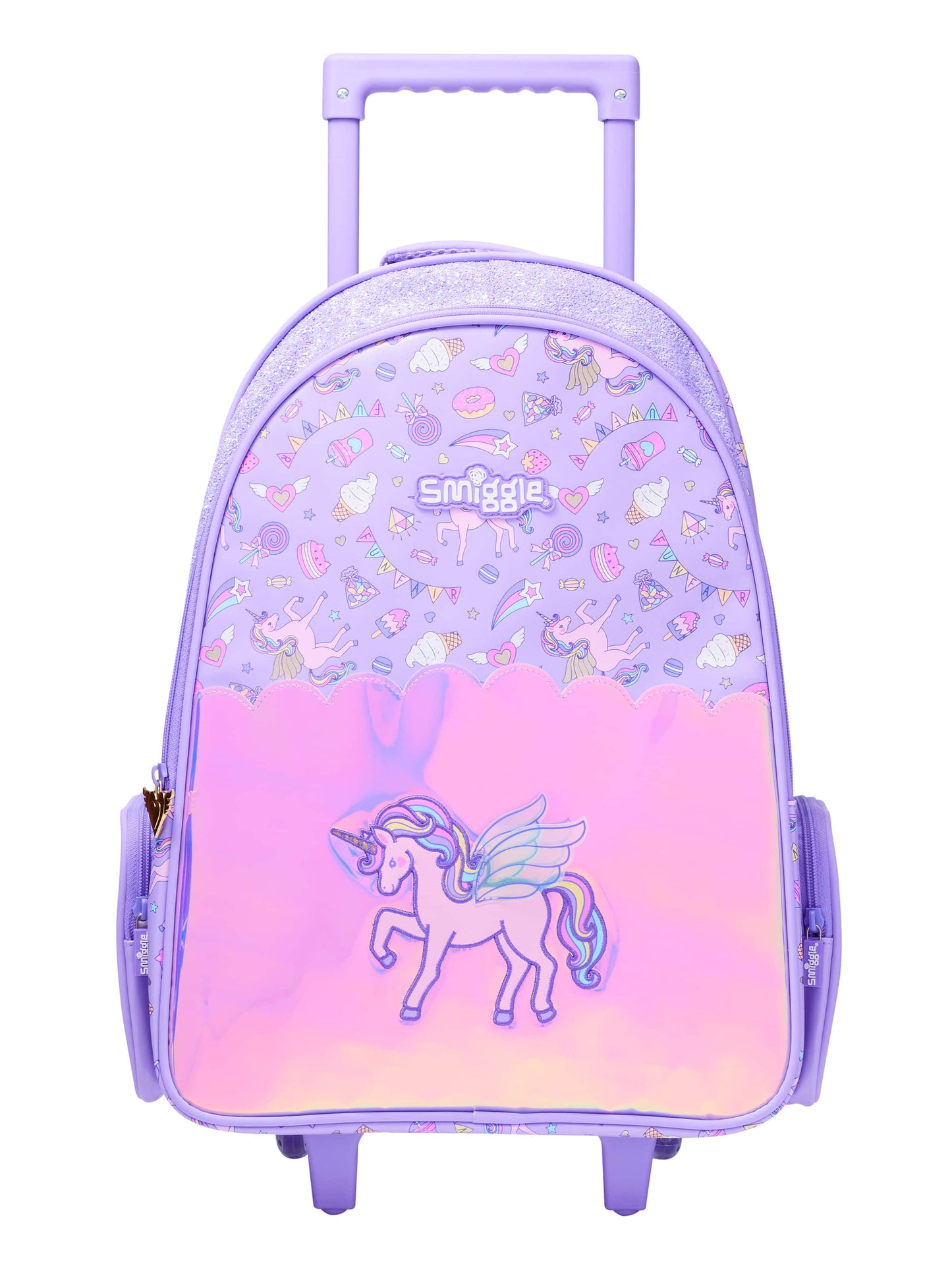 Smiggle - Fun Fair Işıklı Tekerlekli Çekçekli Çanta