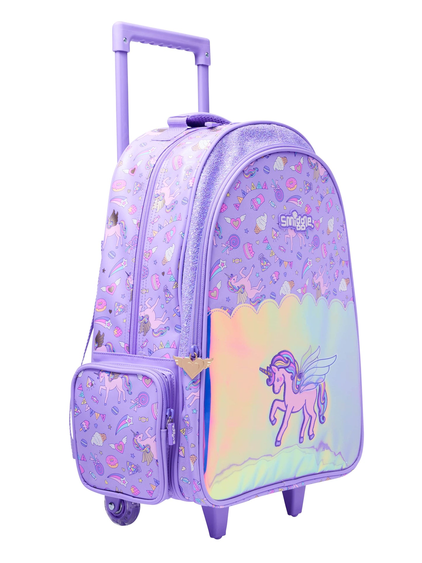 Smiggle - Fun Fair Işıklı Tekerlekli Çekçekli Çanta