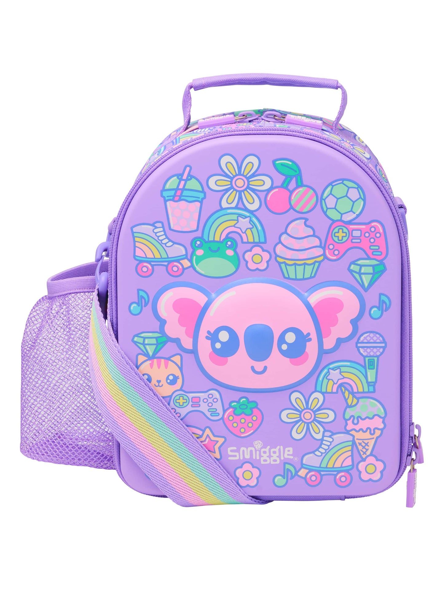 Smiggle - Curious Sert Kapaklı Beslenme Çantası