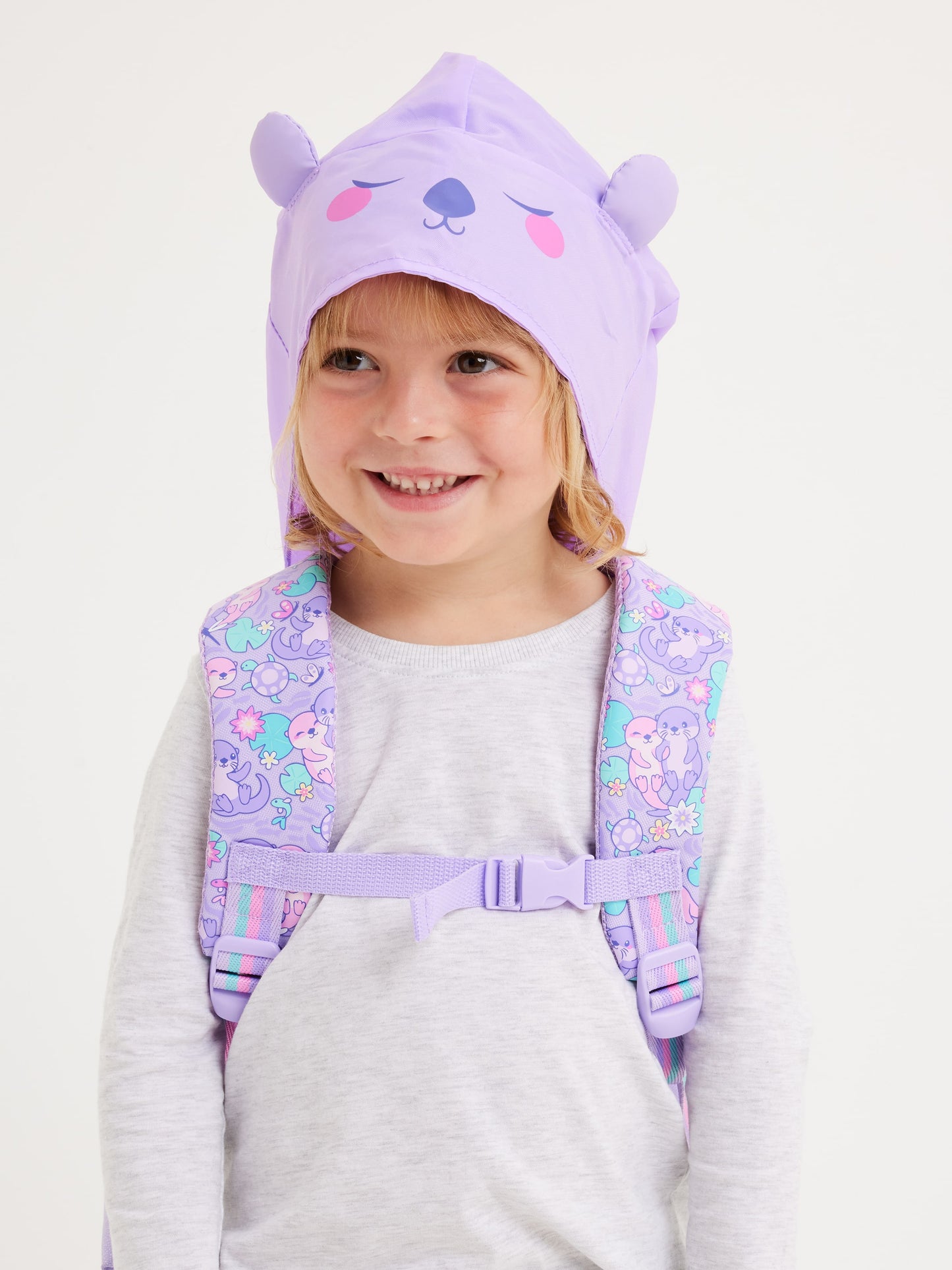 Smiggle - Out & About Kapüşonlu Anaokulu Sırt Çantası
