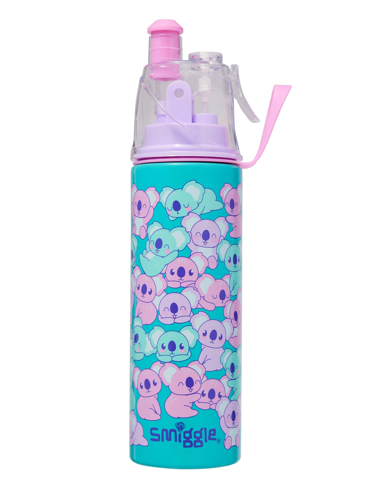 Smiggle - Energize Su Püskürtmeli Çelik 500Ml Matara