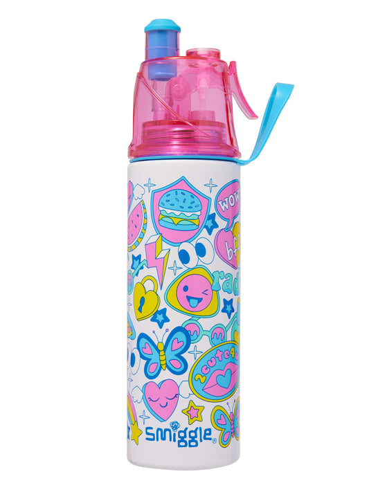 Smiggle - Energize Su Püskürtmeli Çelik 500Ml Matara