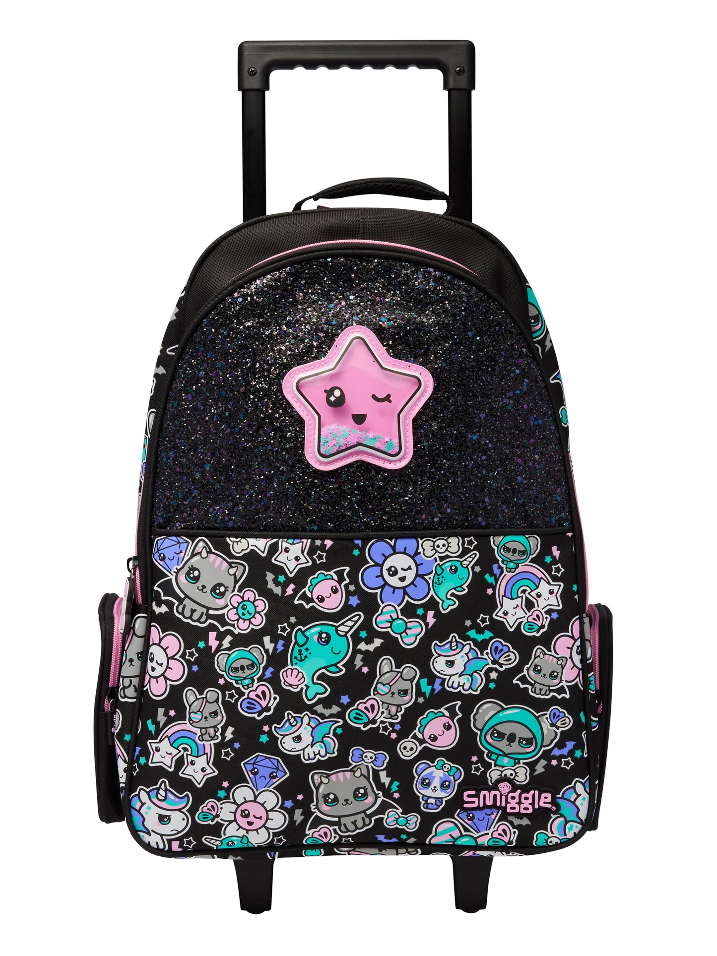 Smiggle - Trailblazer  Işıklı Tekerlekli Çekçekli Çanta