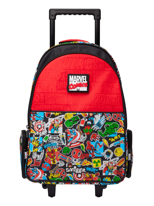 Smiggle -  Marvel Işıklı Tekerlekli Çekçekli Çanta