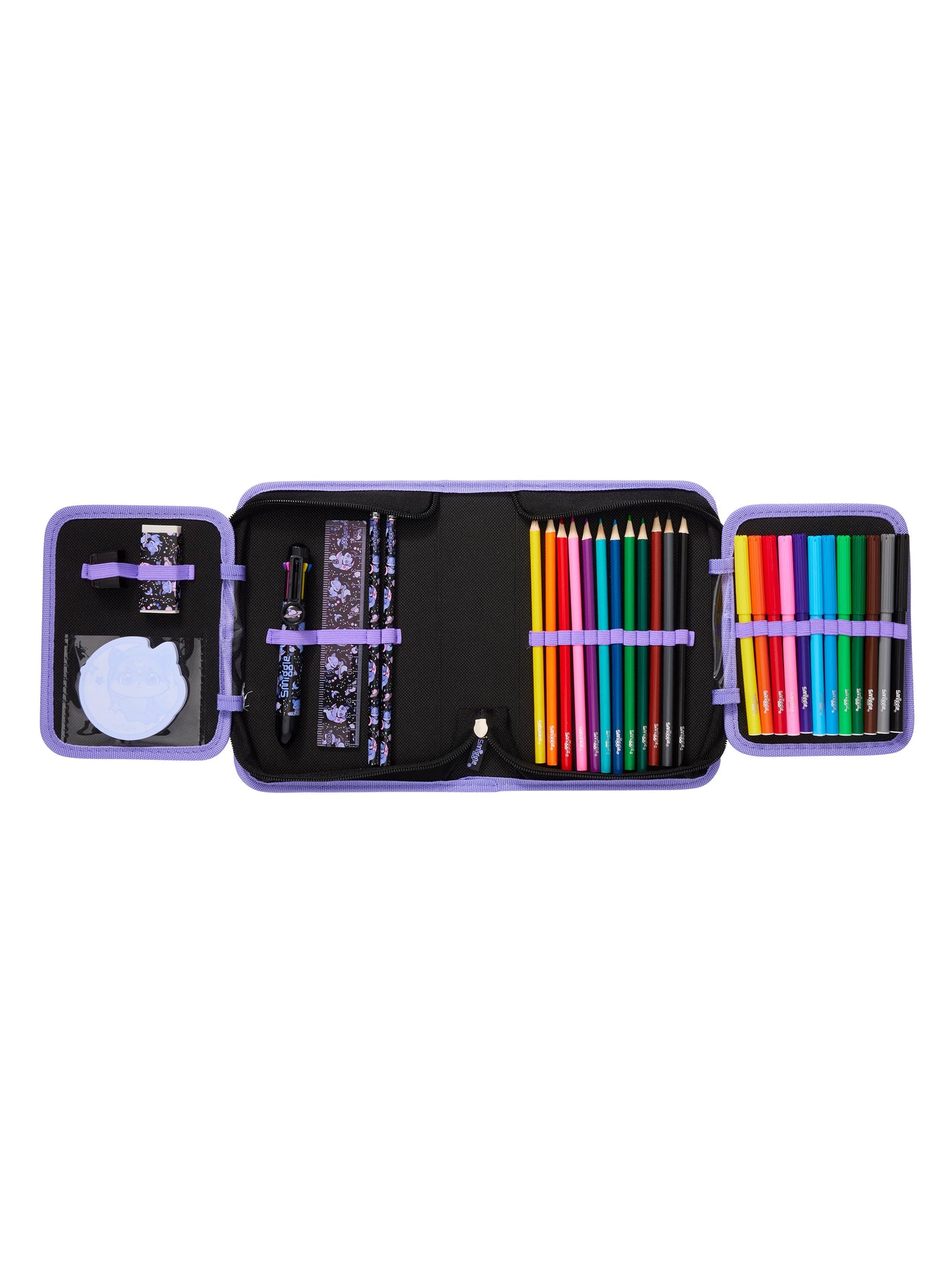 Smiggle - Bright Eyes Stationery Set and Pencil Case