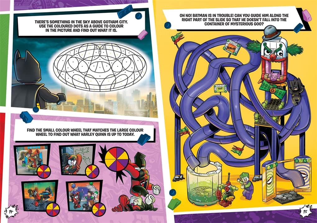 Lego - LEGO Harry Potter Hogwarts Evleri Figür Oyuncaklı Figürlü İngilizce Aktivite ve Hikaye Kitabı