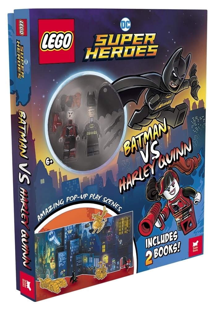 Buster Books - LEGO® DC Super Heroes™: Batman vs. Harley Quinn Figür Oyuncaklı İngilizce Aktivite ve Hikaye Kitabı