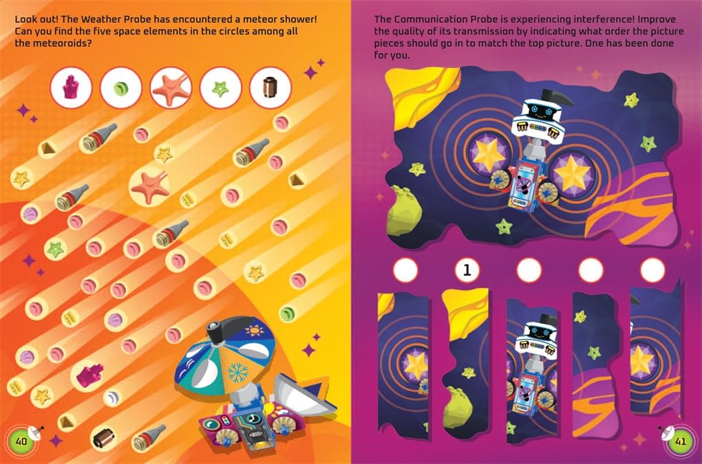 Buster Books - Lego İnşa Et ve Yapıştır Figür Oyuncaklı İngilizce Aktivite ve Hikaye Kitabı