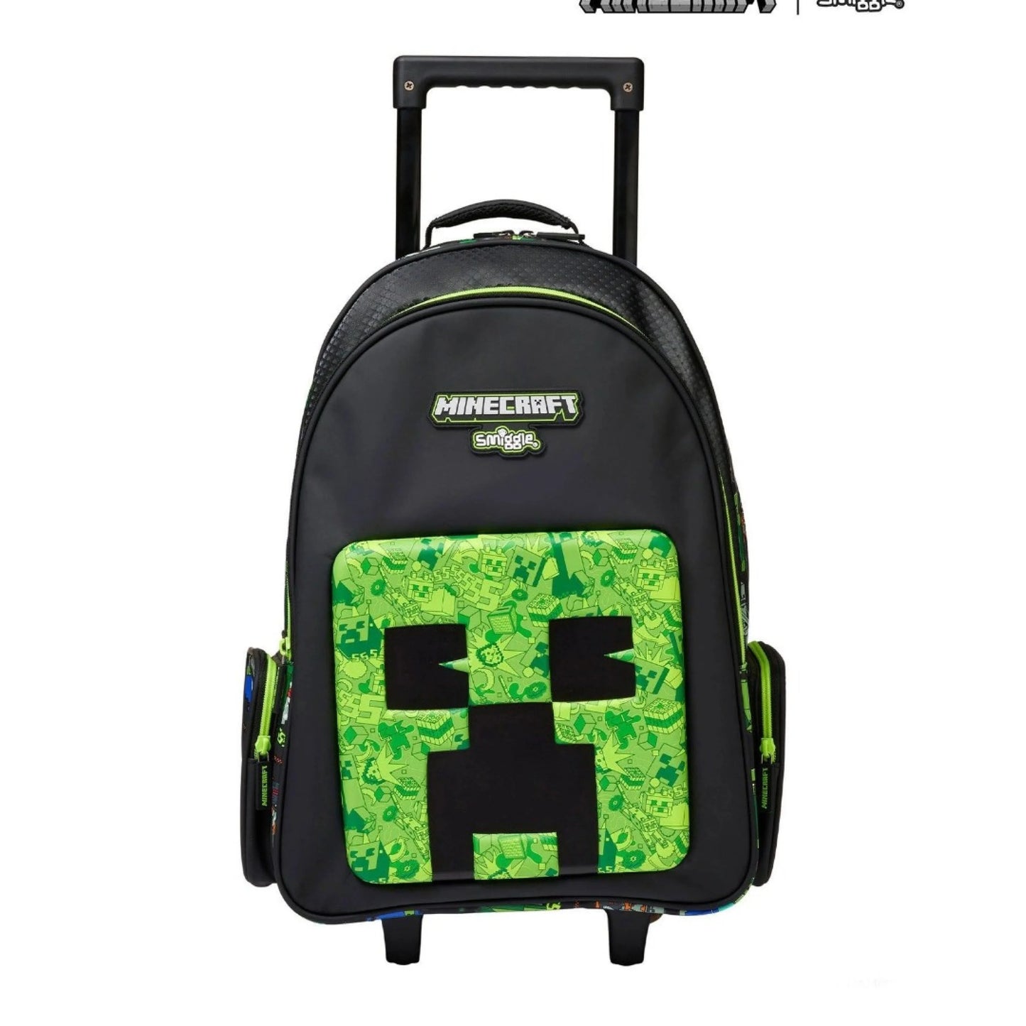 Smiggle - Minecraft Işıklı Tekerlekli Çekçekli Çanta