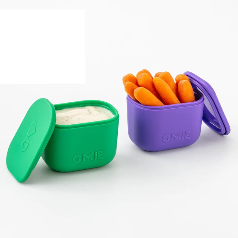 Omiebox - UP Bento Kutusu İç Bölme Kapları 2li Mor/Yeşil
