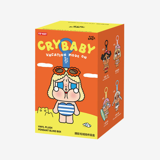 Pop Mart - Orijinal Crybaby Vacation Mode On Serisi Vinil Peluş Bebek Süpriz Kör Paket
