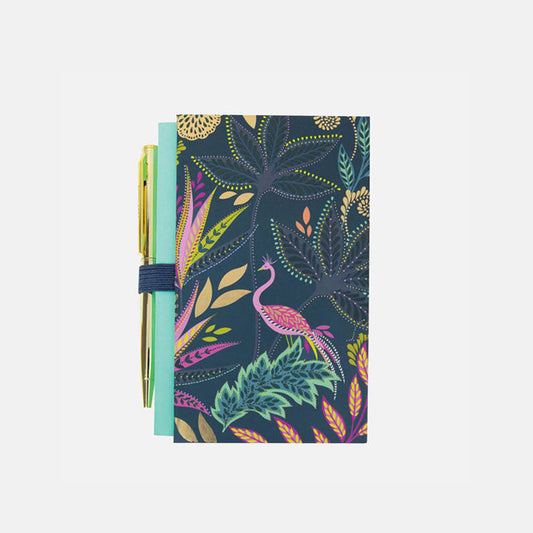 Portico Designs - Sara Miller: Botanic Paradise Mini Not Defteri ve Kalemi