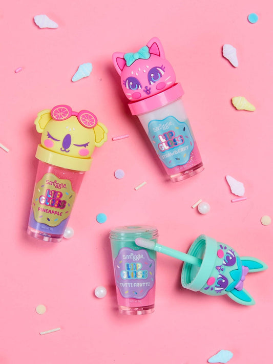 Smiggle - Çocuk Çilekli Dudak Bakımı ve Parlatıcısı