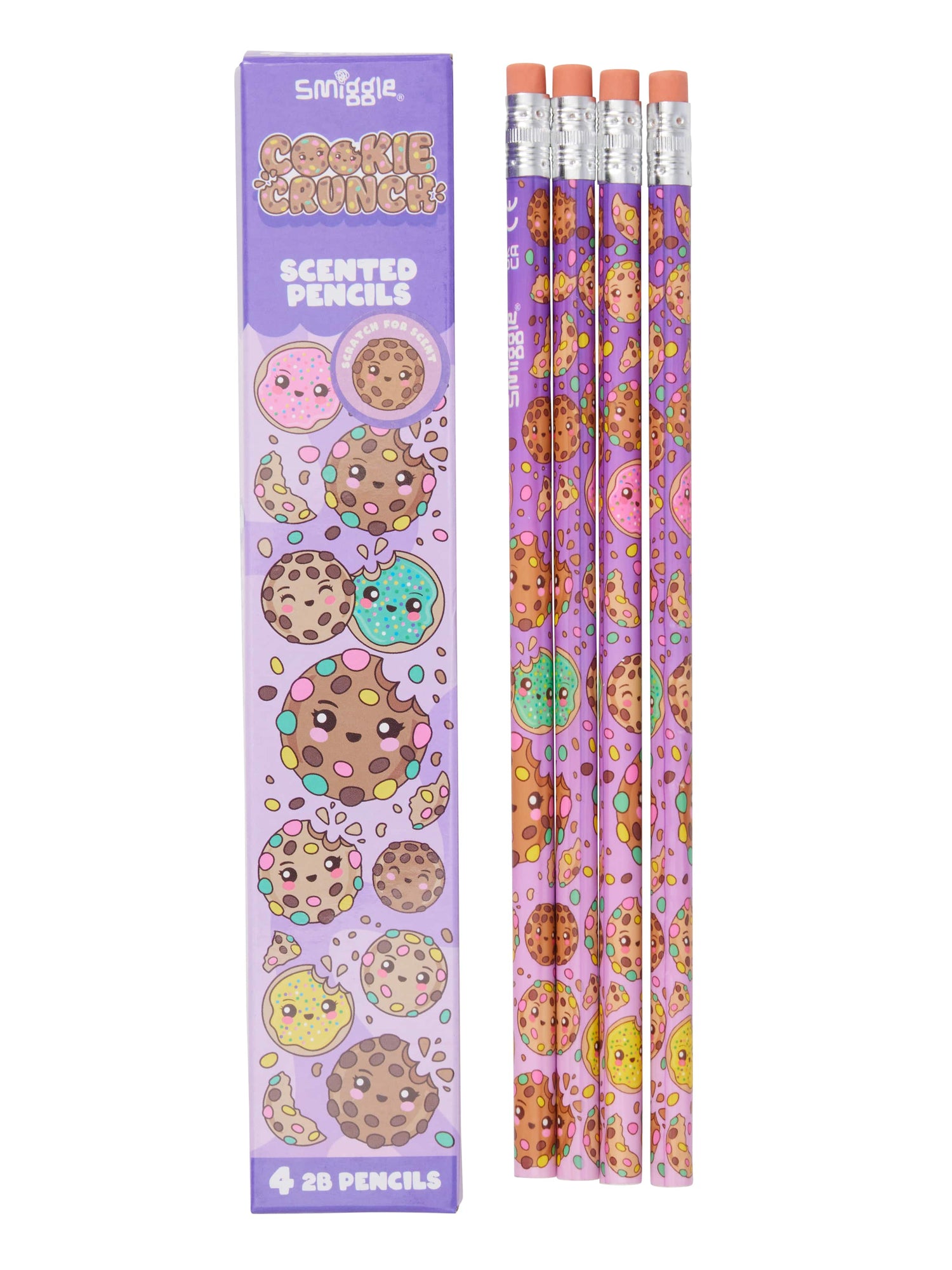Smiggle - Kokulu 4lü Kurşun Kalem Seti