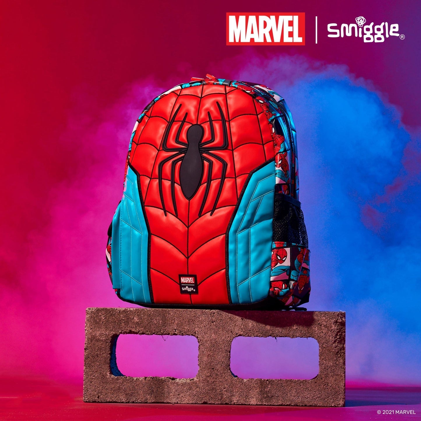 Smiggle - Marvel Spider-Man Junior Hoodie Sırt Çantası
