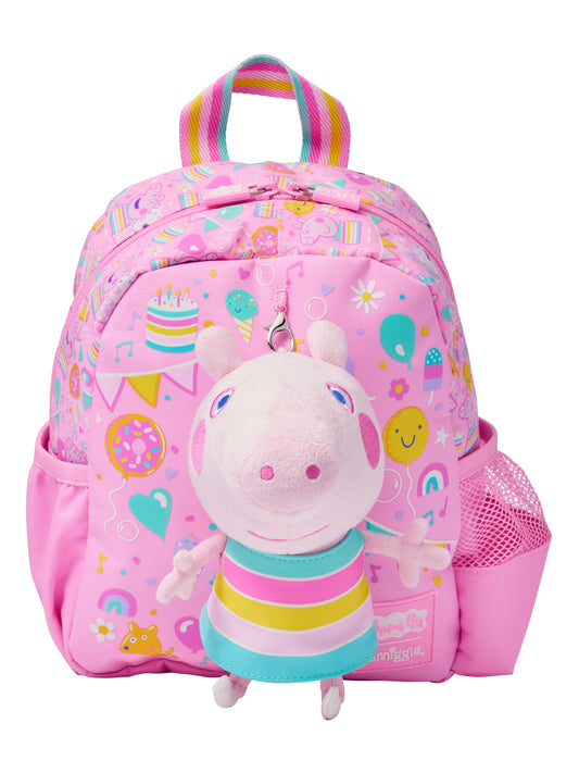 Smiggle - Peppa Pig Çıkarılabilir Oyuncaklı Kreş Okul Sırt Çantası