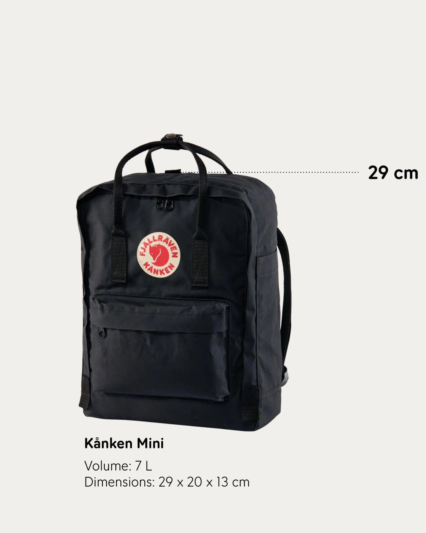 Fjällräven Kånken - Rainbow Mini Unisex Siyah Sırt Çantası